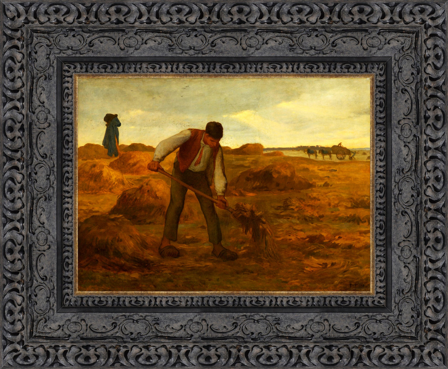 Peasant Spreading Manure