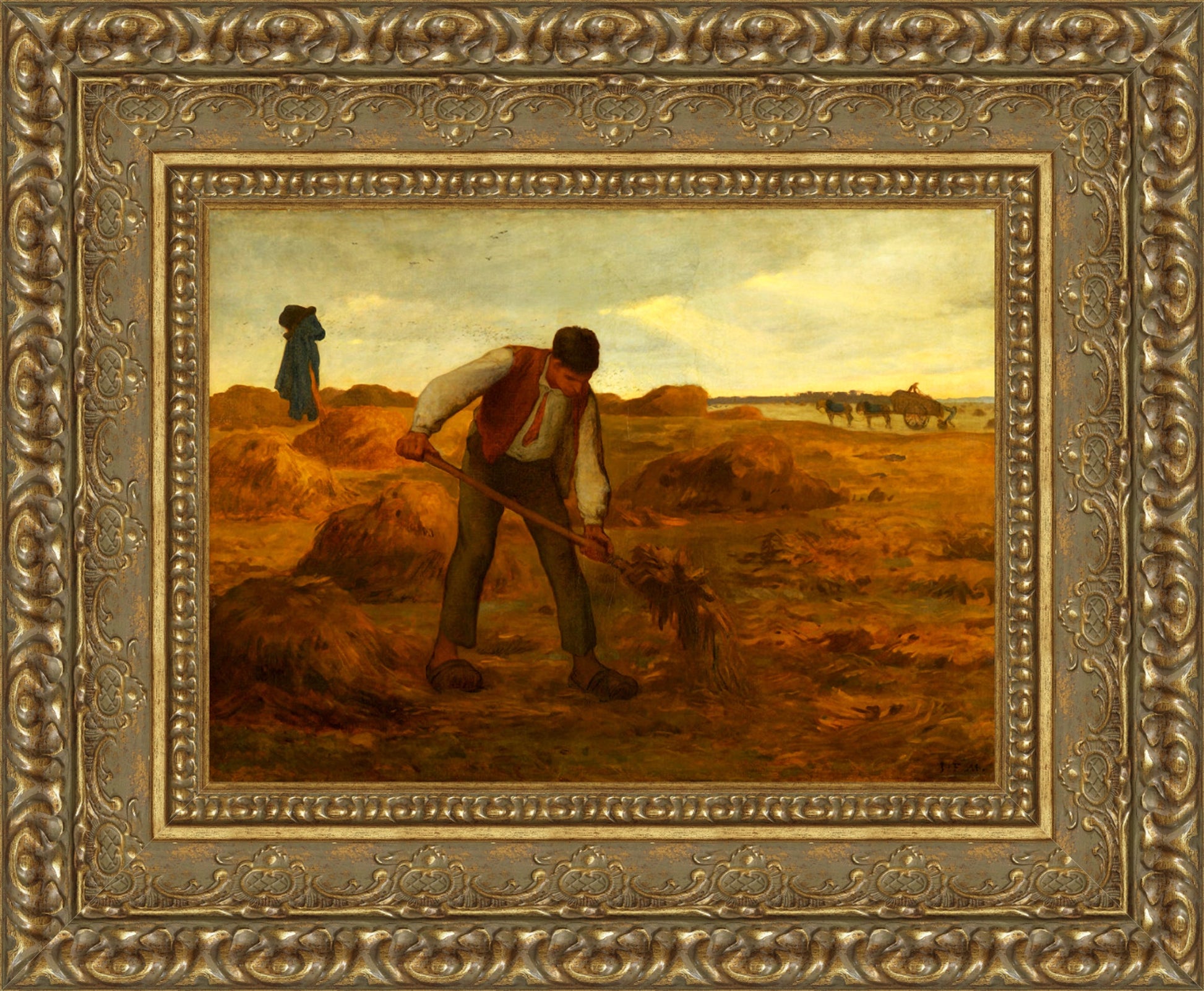 Peasant Spreading Manure