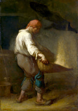 The Winnower by Jean-François Millet — Framed Giclee Canvas Print | Canvas Classics