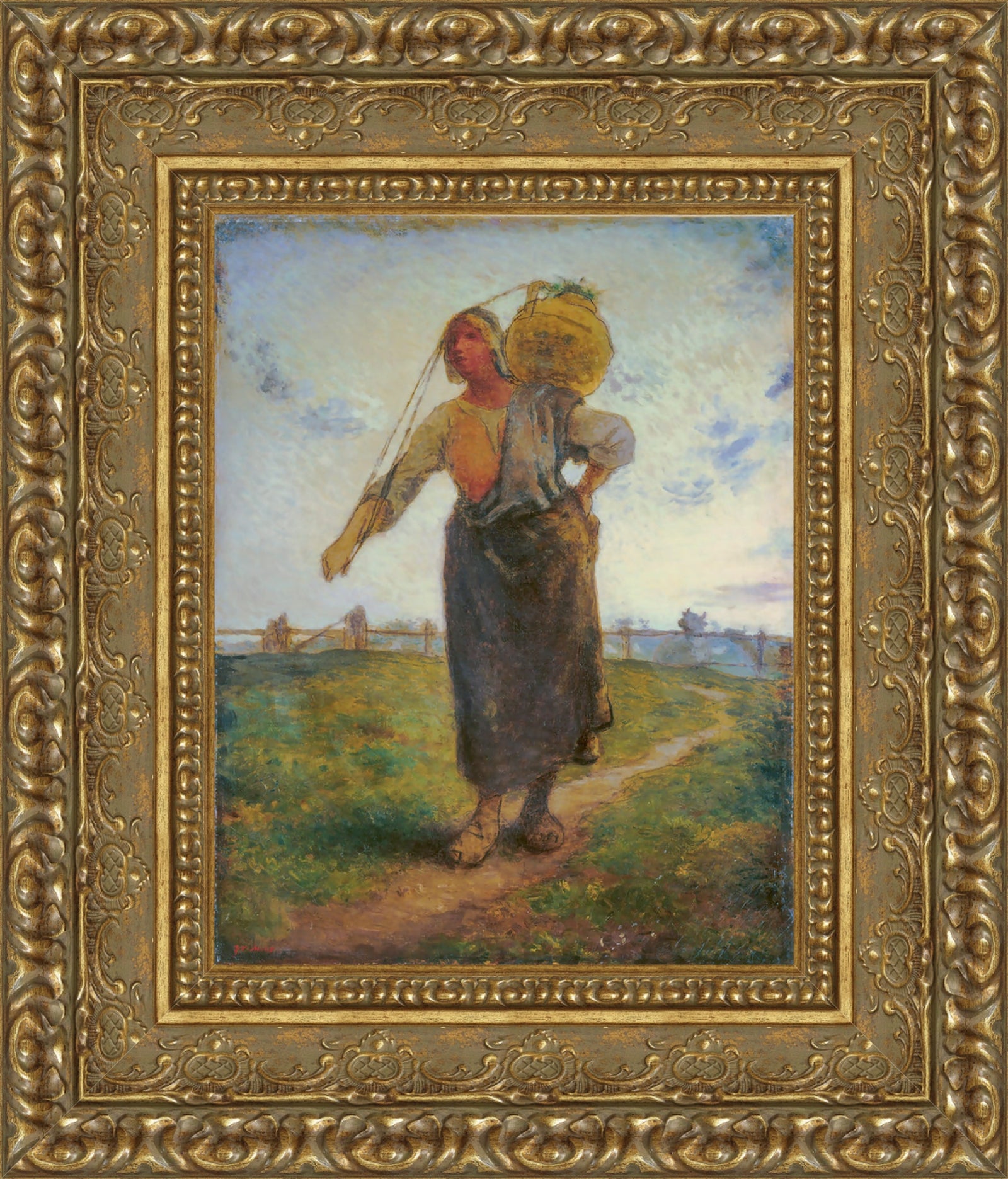 The Norman Milkmaid – Jean-François Millet, c. 1870