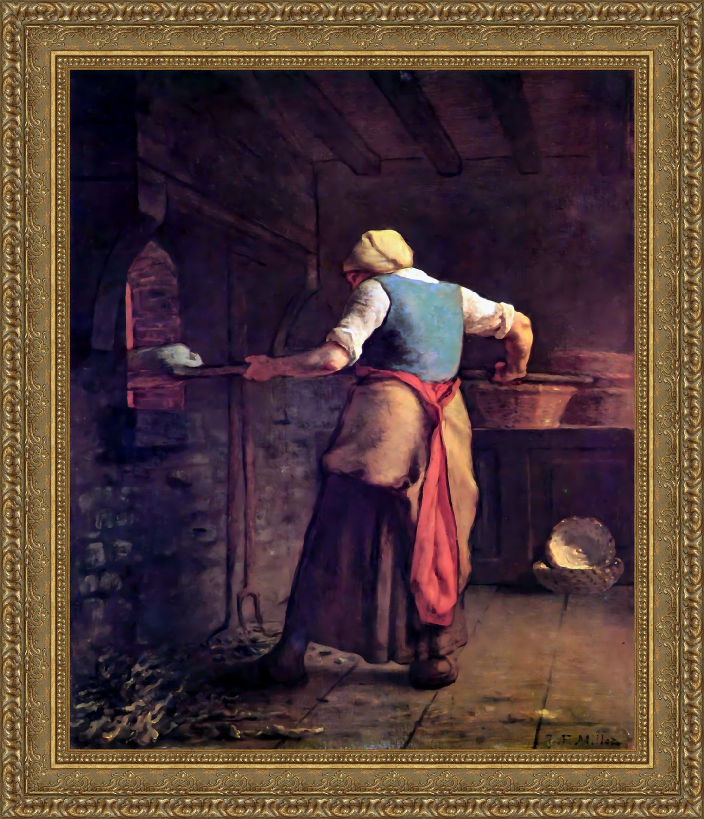 Woman Baking Bread