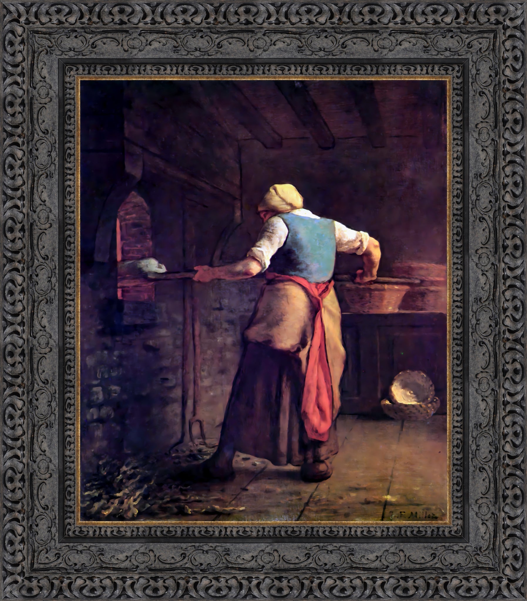 Woman Baking Bread