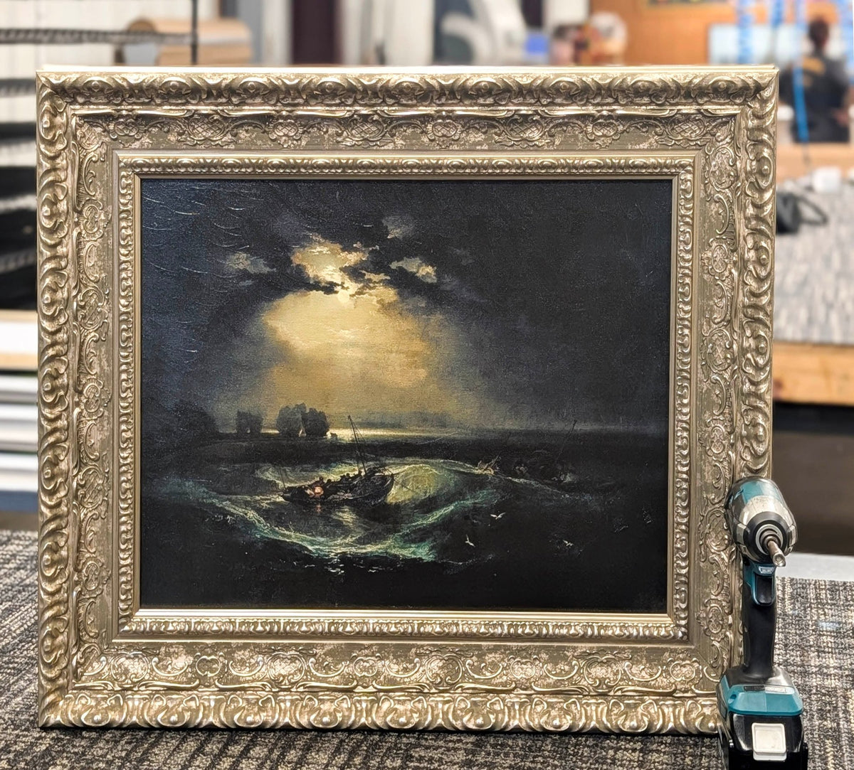 Fishermen at Sea by J.M.W. Turner — Framed Giclee Canvas Print | Canvas Classics