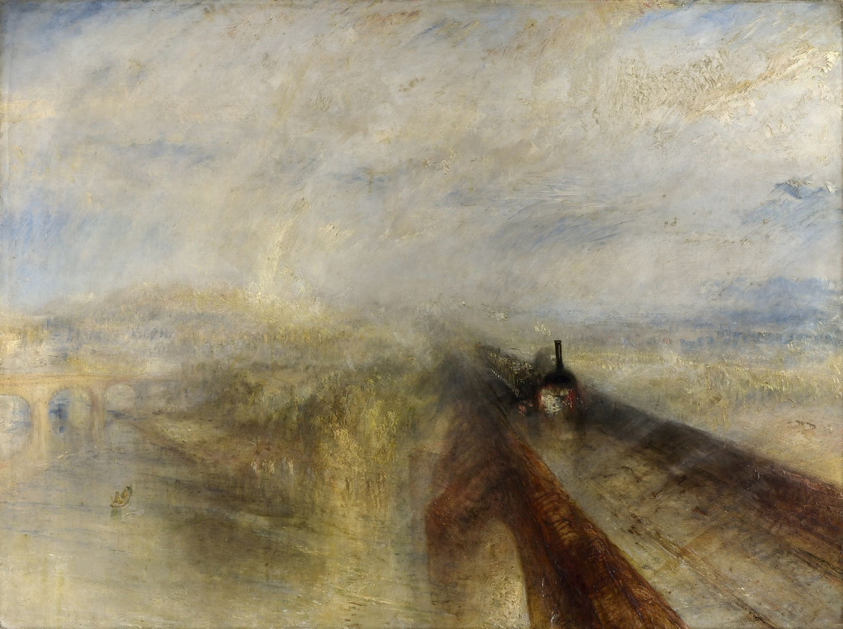Rain, Steam and Speed – The Great Western Railway – J.M.W. Turner, 1844, framed