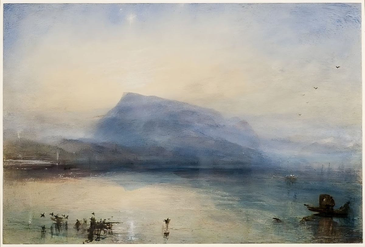 The Blue Rigi, Sunrise – J.M.W. Turner, 1842, framed