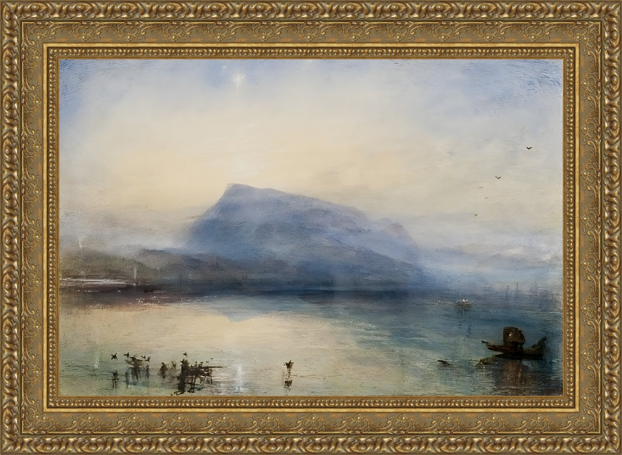 The Blue Rigi by J.M.W. Turner – Framed Canvas Art – Canvas Classics