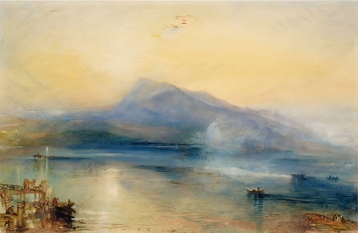 The Dark Rigi, the Lake of Lucerne – J.M.W. Turner, 1842, framed