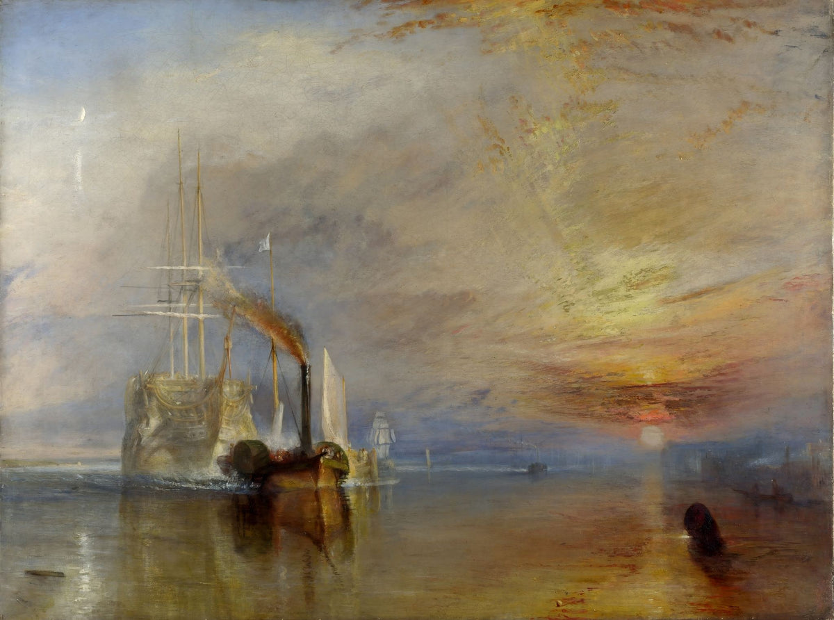 The Fighting Temeraire – J.M.W. Turner, 1839, framed