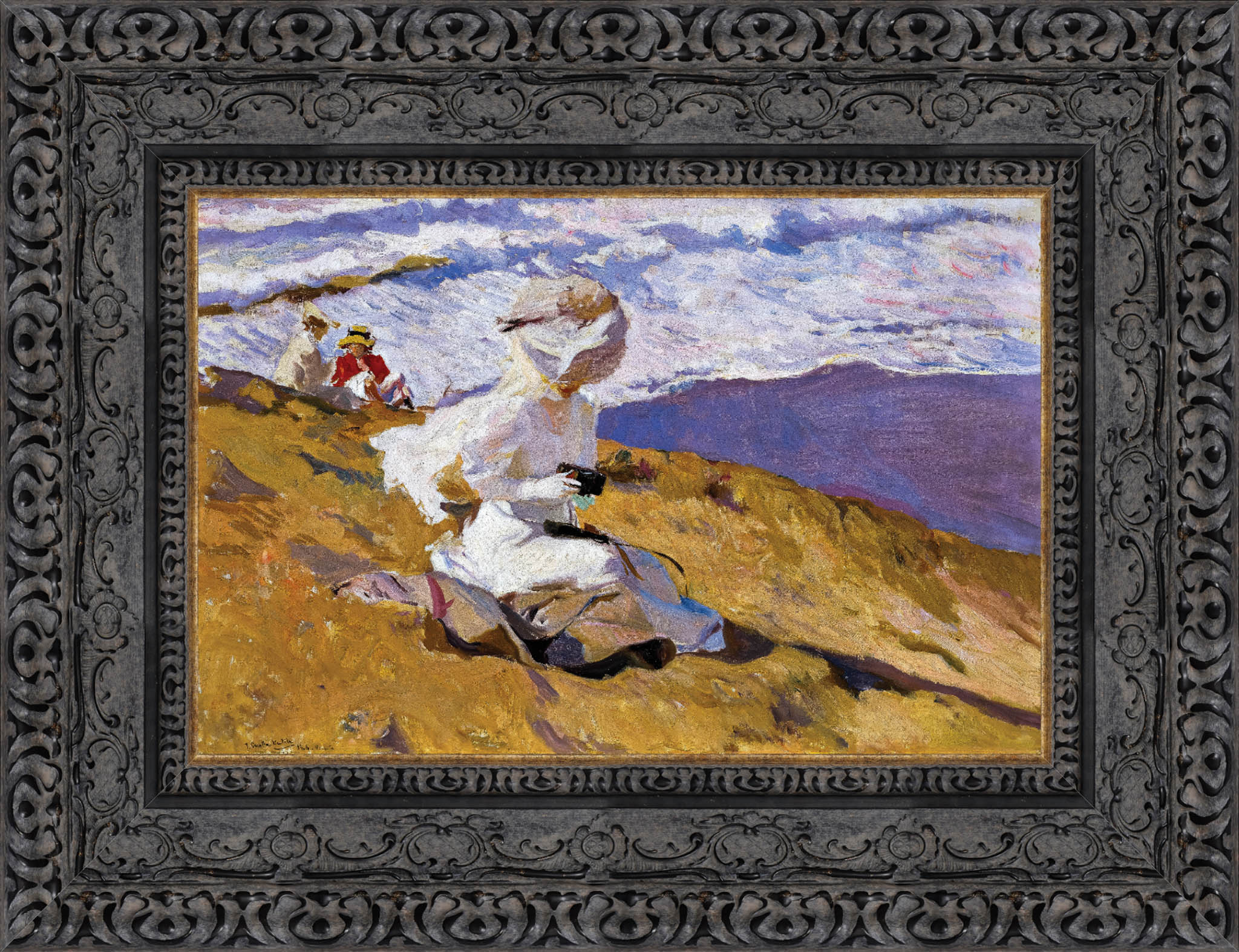 Capturing The Moment by Joaquín Sorolla — Framed Giclee Canvas Print | Canvas Classics