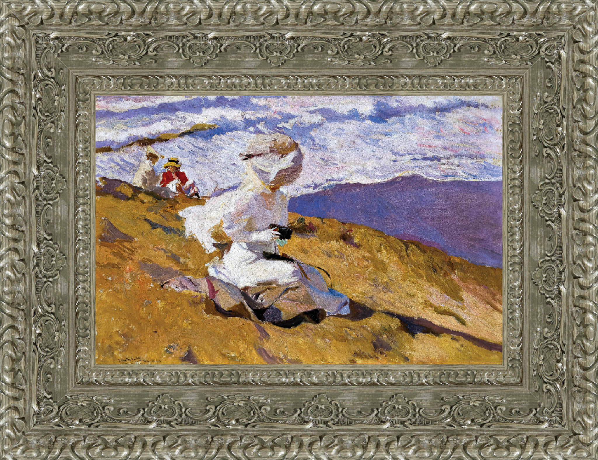 Capturing The Moment by Joaquín Sorolla — Framed Giclee Canvas Print | Canvas Classics