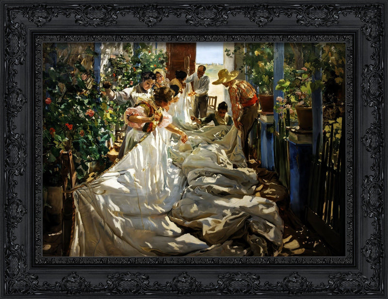 Sewing the Sail – Joaquín Sorolla, 1896
