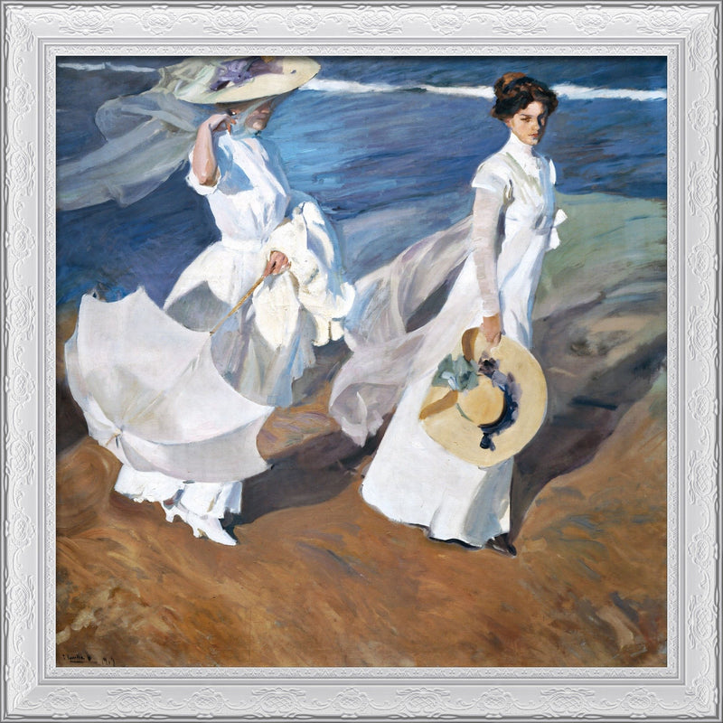 Strolling Along the Seashore – Joaquín Sorolla, 1909