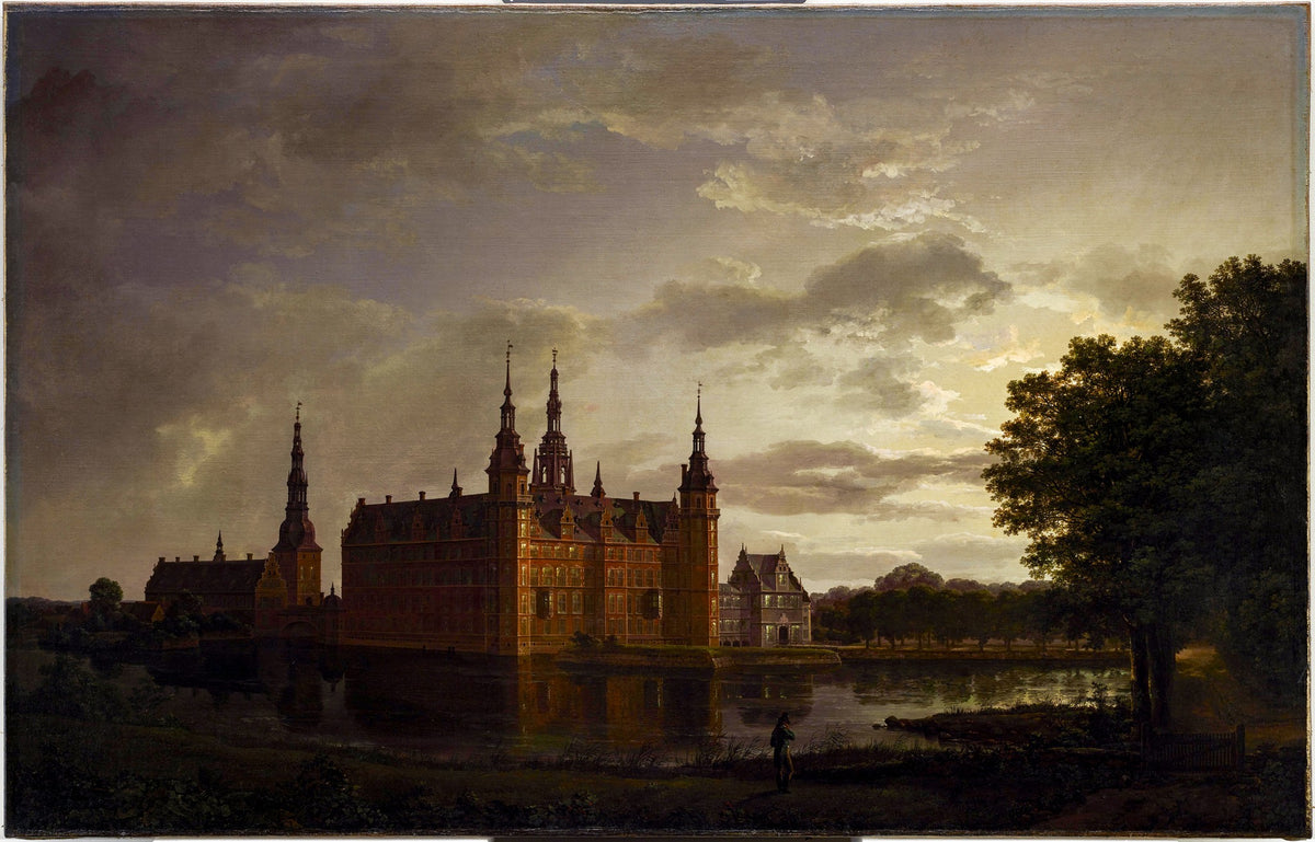 Frederiksborg Castle – Johan Christian Dahl, 1817, framed