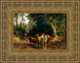 Return of the Cattle Herd in Autumn (Heimkehr der Rinderherde im Herbst) – Johann Friedrich Voltz, 1868