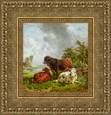 Resting Cattle (Rastende Rinder) – Johann Friedrich Voltz, 1852