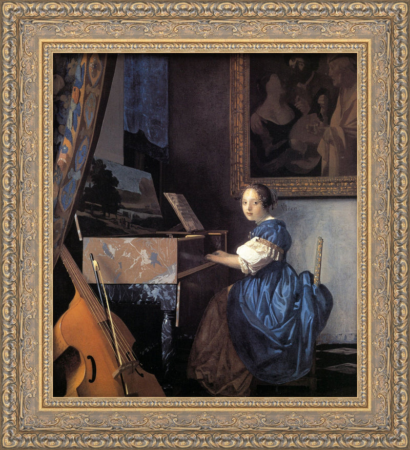 Lady Seated At The Virginal – Johannes Vermeer, 1675