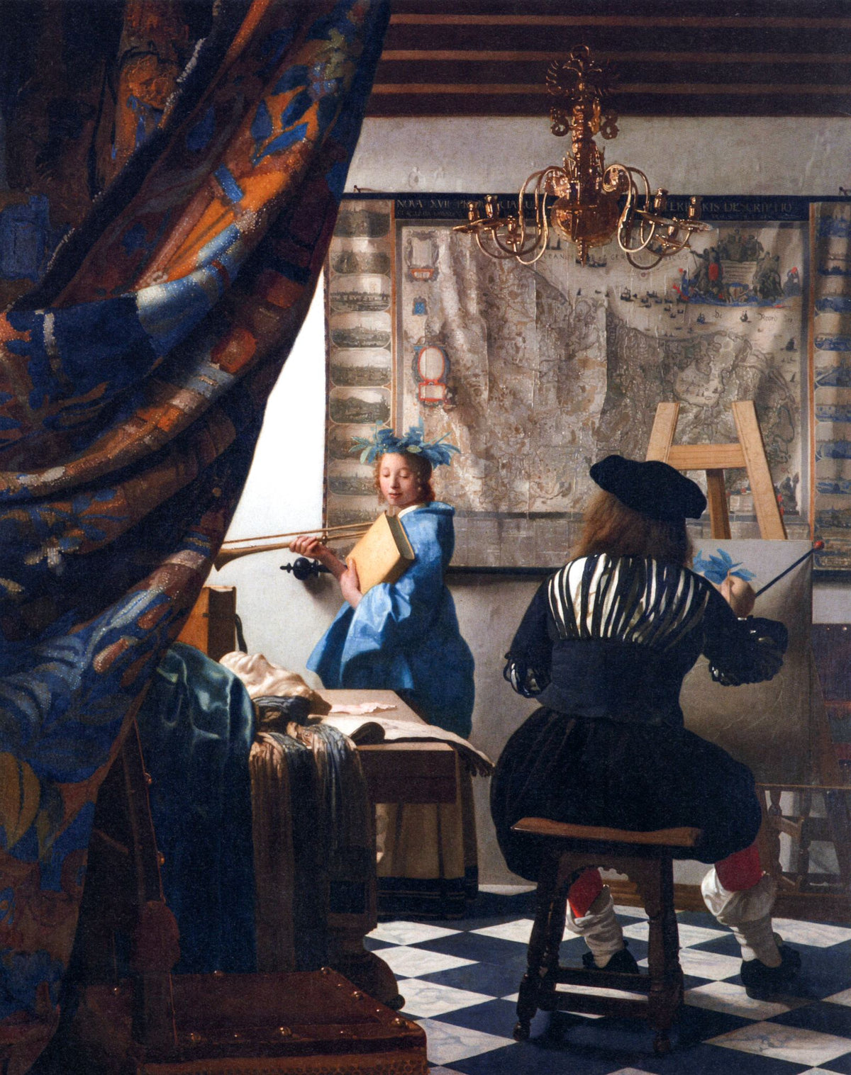 The Art of Painting – Johannes Vermeer, 1666-67, framed