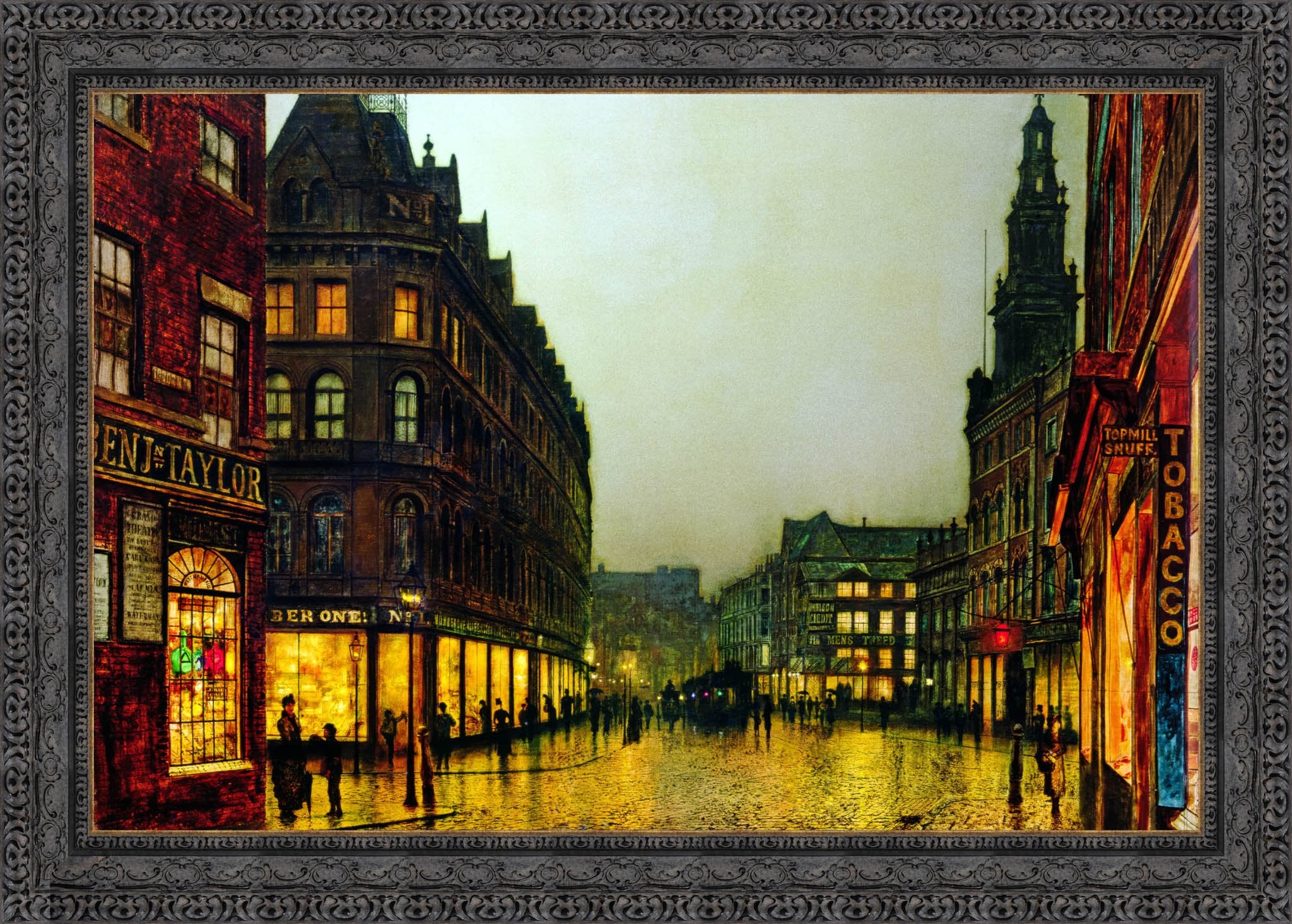 Boar Lane, Leeds – John Atkinson Grimshaw, 1881 - Canvas Classics