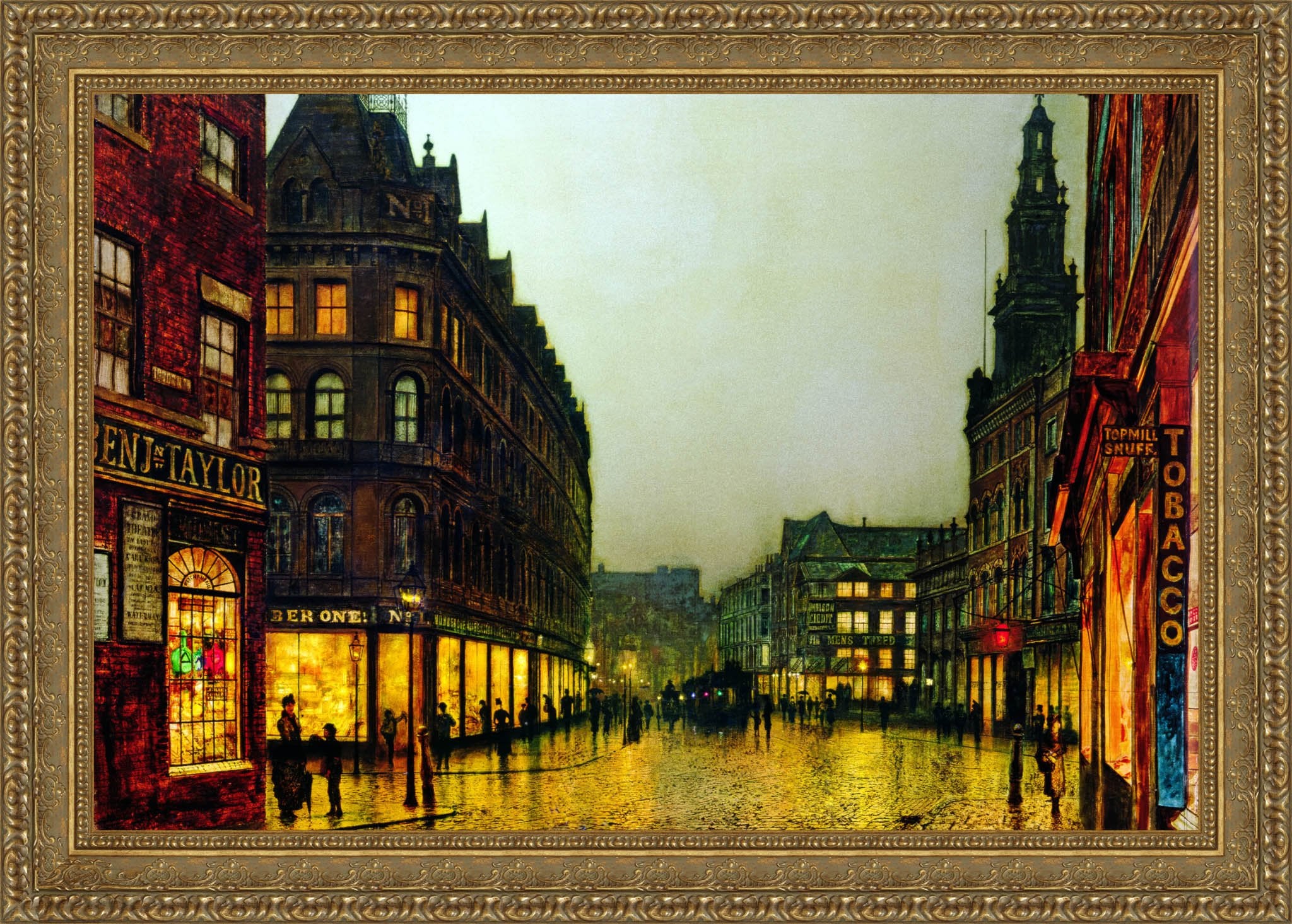 Boar Lane, Leeds – John Atkinson Grimshaw, 1881 - Canvas Classics