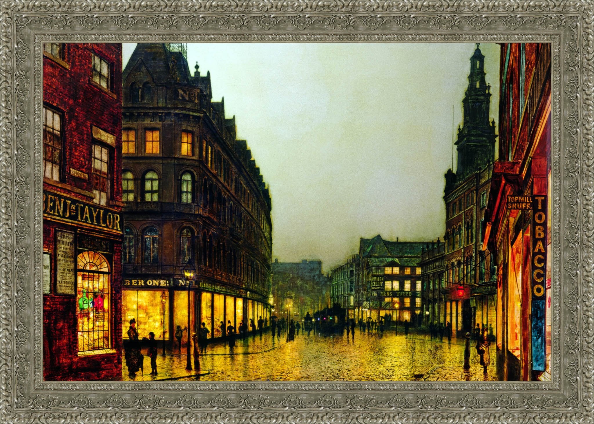 Boar Lane, Leeds – John Atkinson Grimshaw, 1881 - Canvas Classics