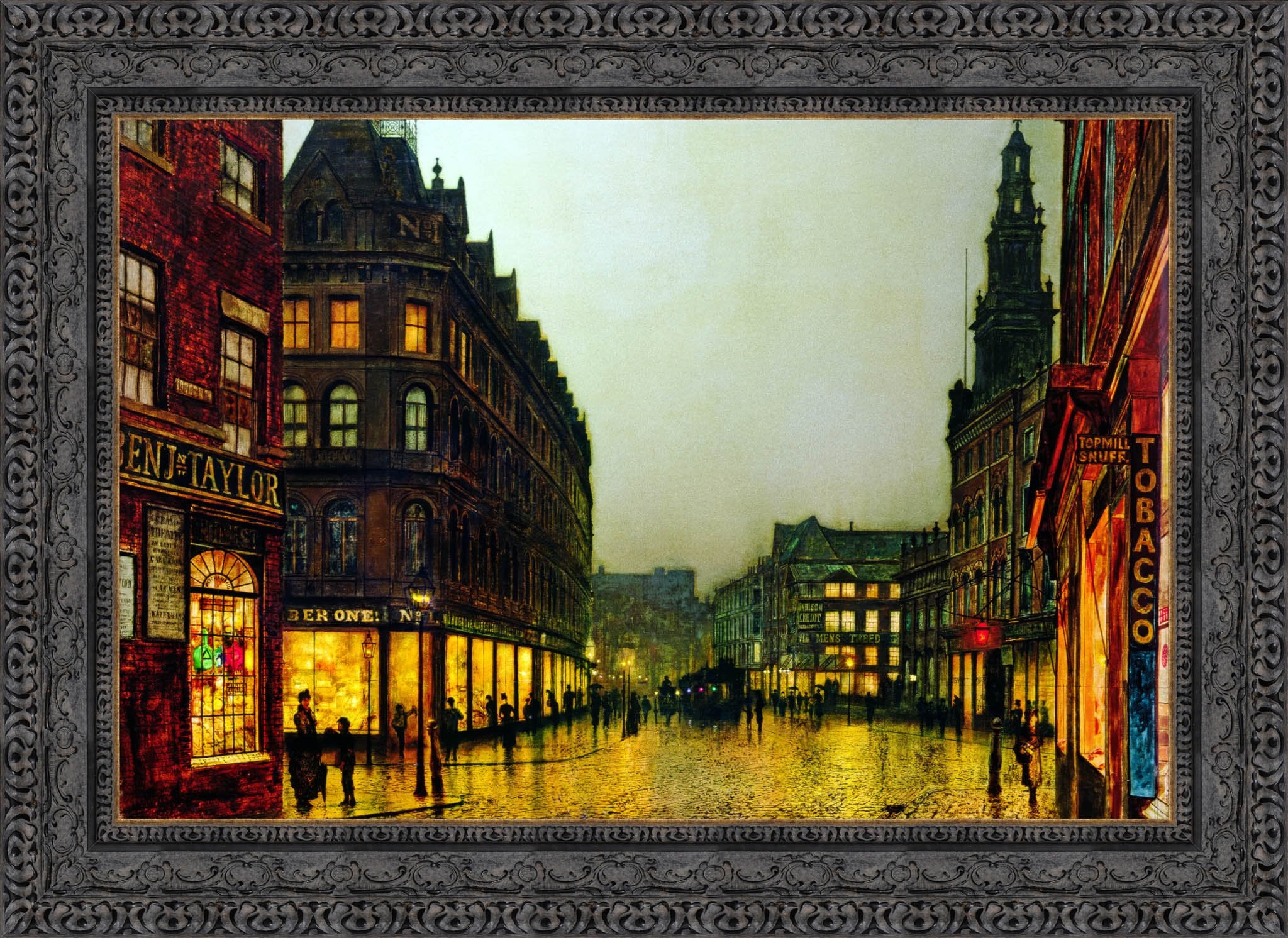 Boar Lane, Leeds – John Atkinson Grimshaw, 1881 - Canvas Classics