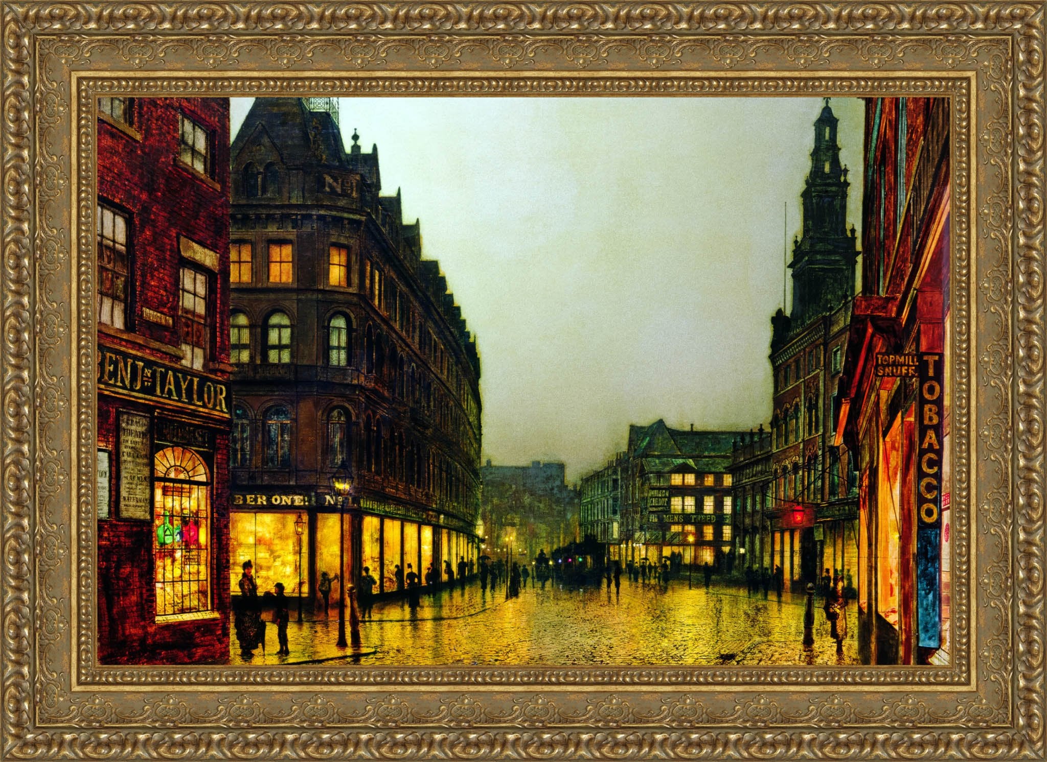 Boar Lane, Leeds – John Atkinson Grimshaw, 1881 - Canvas Classics