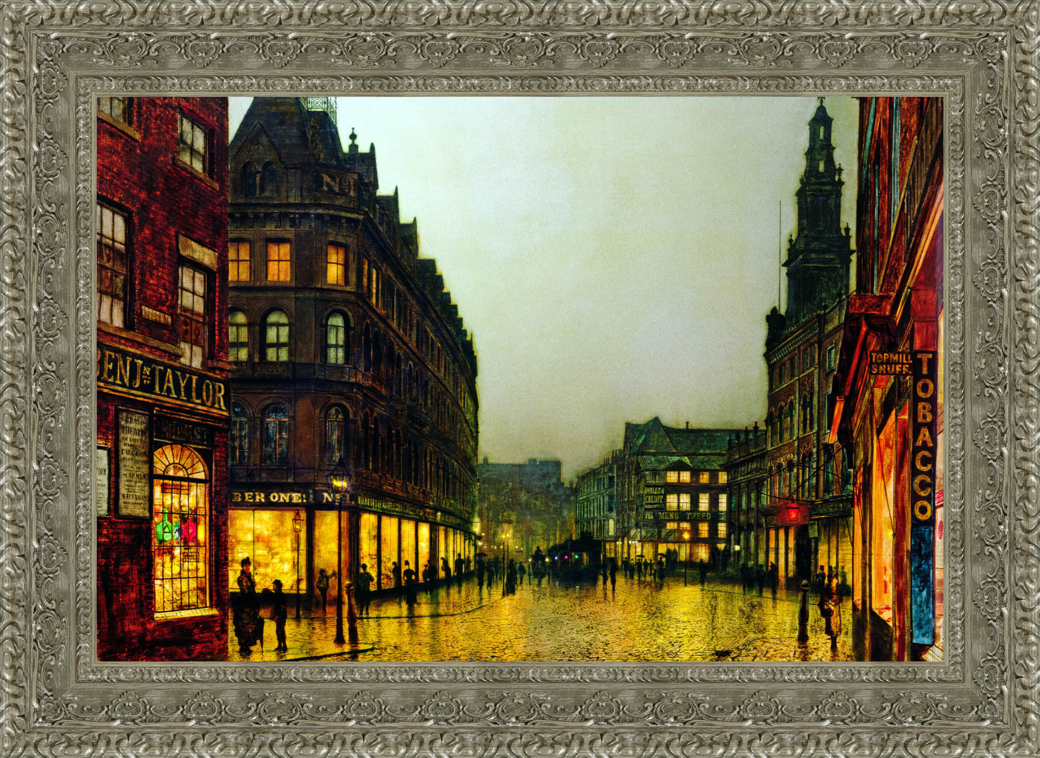 Boar Lane, Leeds – John Atkinson Grimshaw, 1881 - Canvas Classics