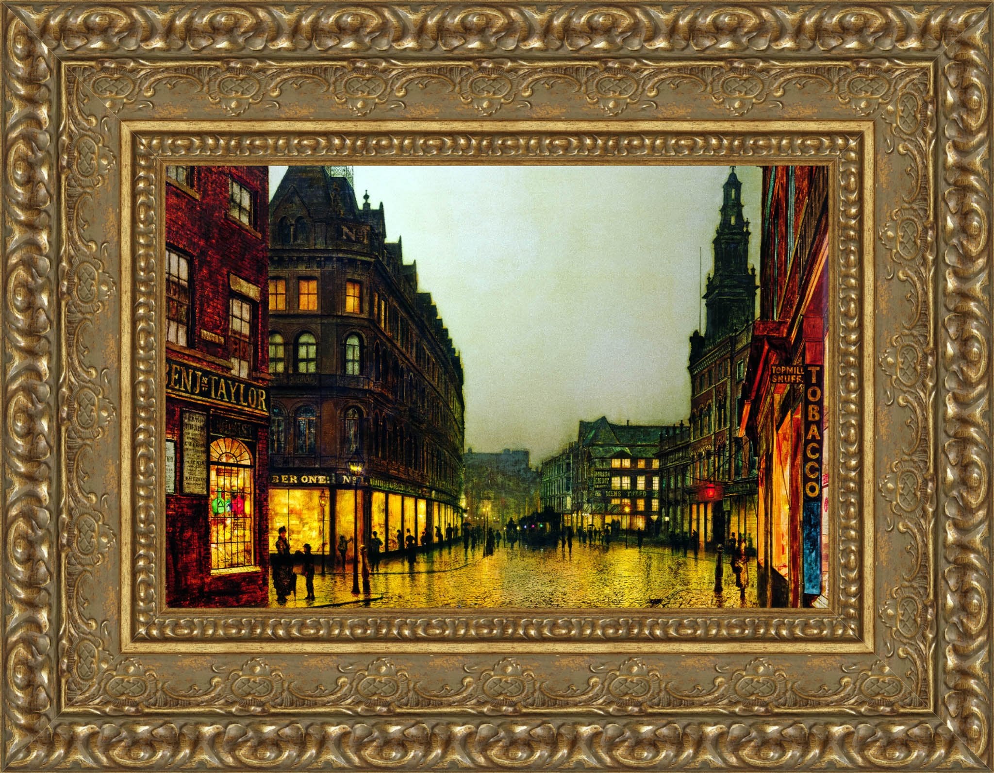 Boar Lane, Leeds – John Atkinson Grimshaw, 1881 - Canvas Classics
