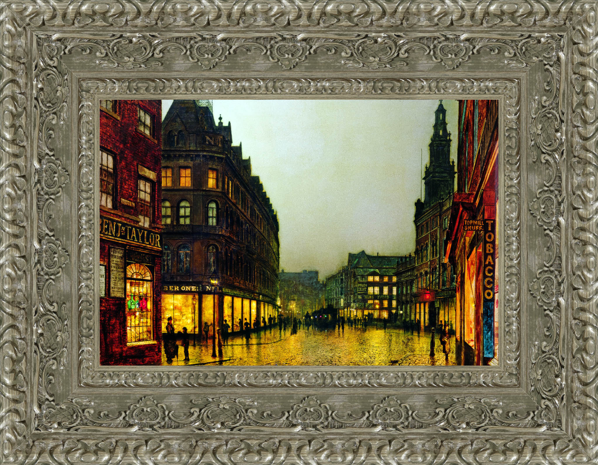 Boar Lane, Leeds – John Atkinson Grimshaw, 1881 - Canvas Classics