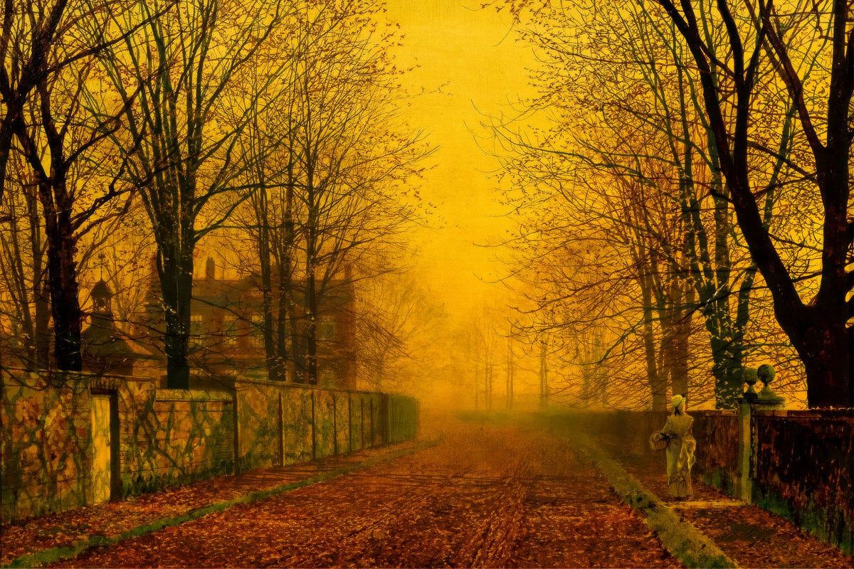 Evening Glow – John Atkinson Grimshaw, 1880, framed