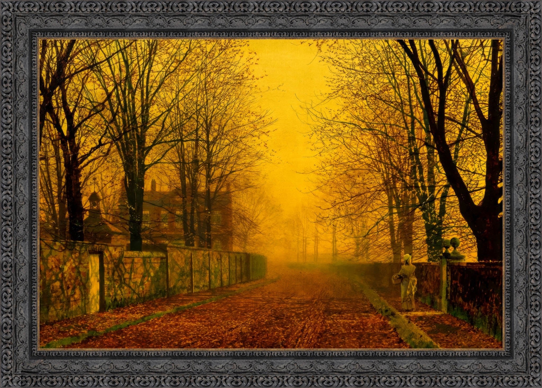 Evening Glow – John Atkinson Grimshaw, 1880 - Canvas Classics