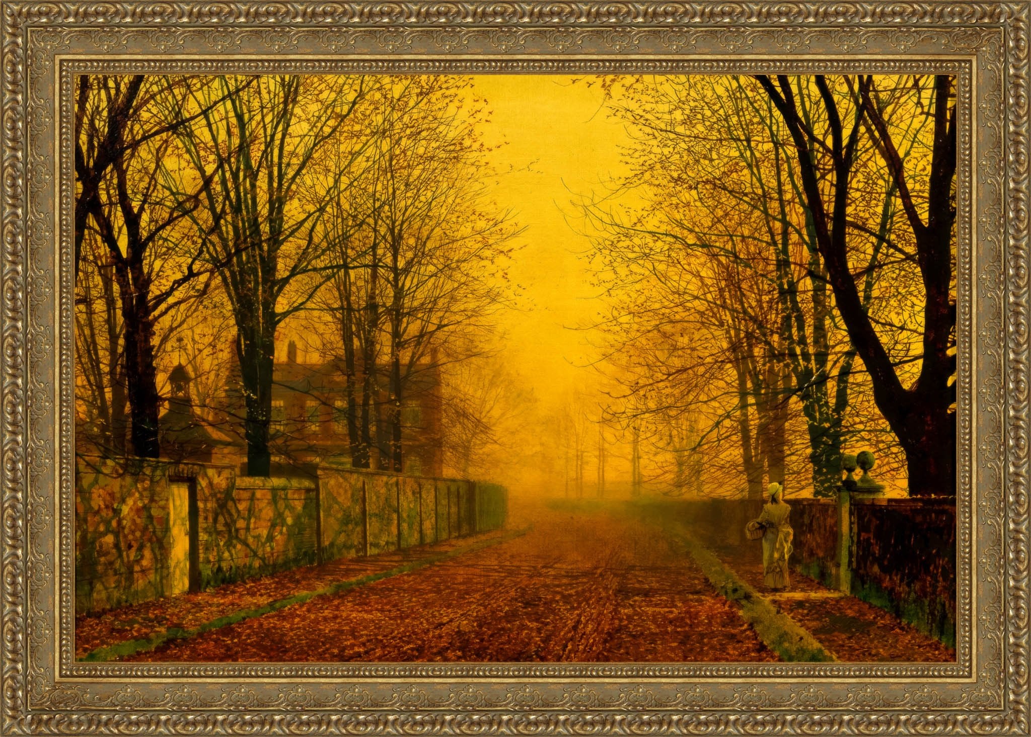 Evening Glow – John Atkinson Grimshaw, 1880 - Canvas Classics