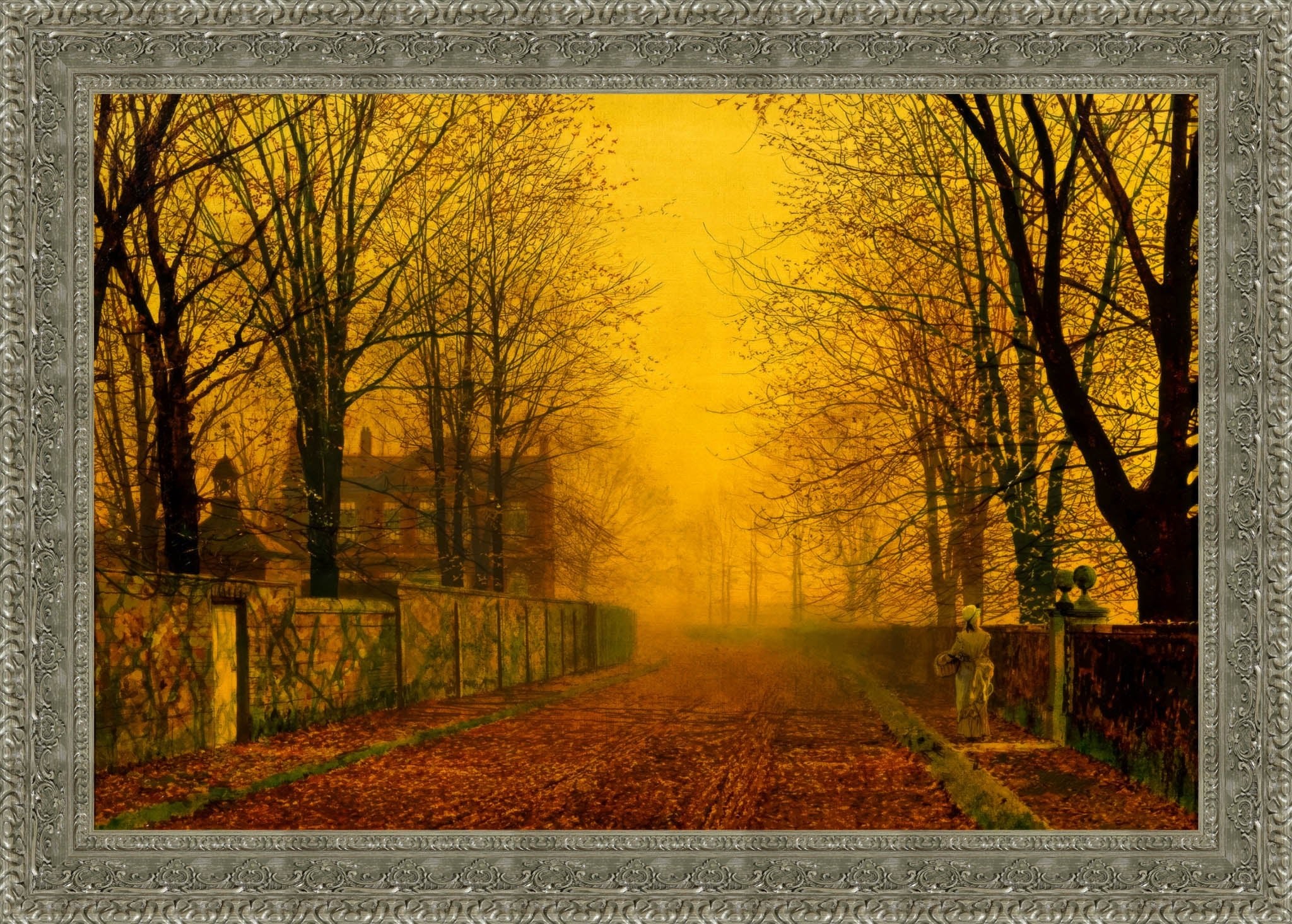 Evening Glow – John Atkinson Grimshaw, 1880 - Canvas Classics
