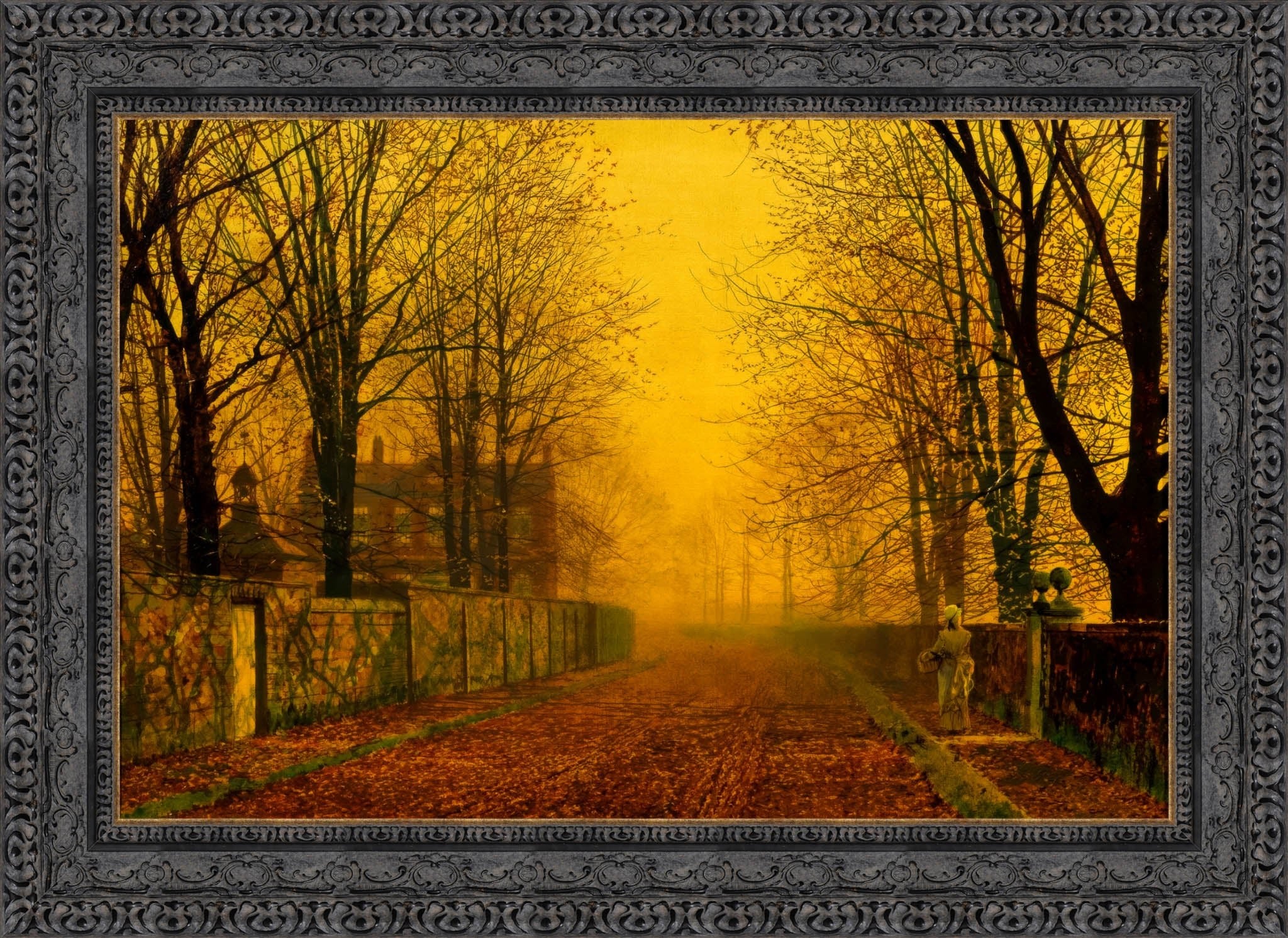 Evening Glow – John Atkinson Grimshaw, 1880 - Canvas Classics