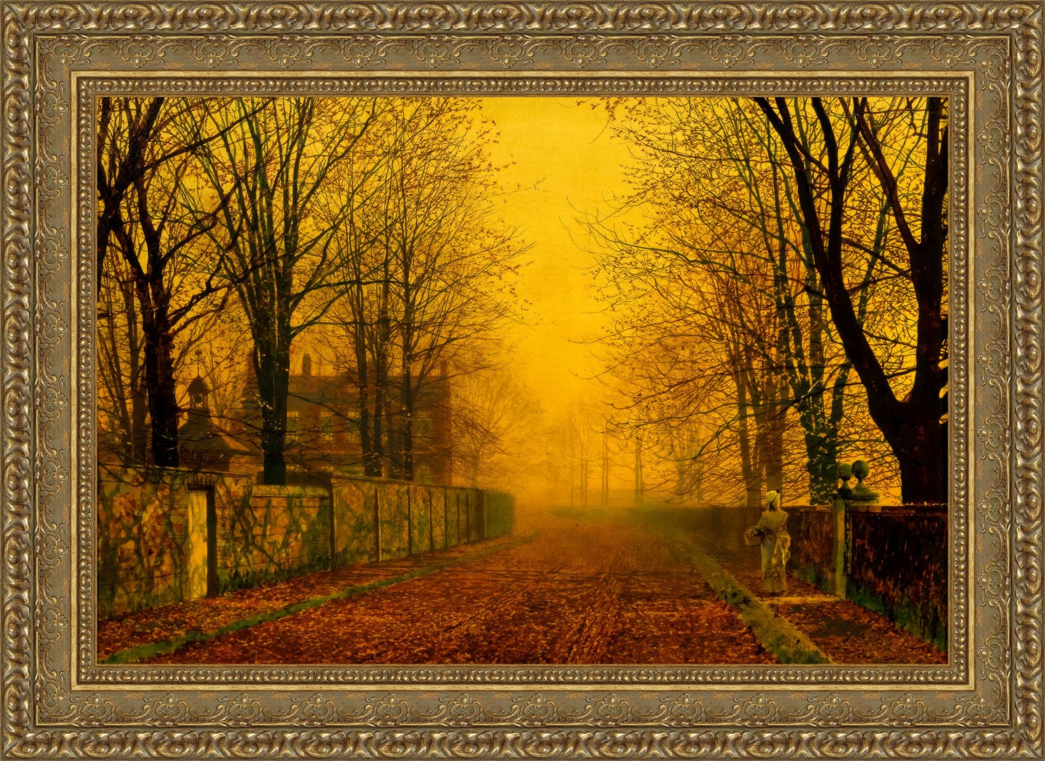 Evening Glow – John Atkinson Grimshaw, 1880 - Canvas Classics