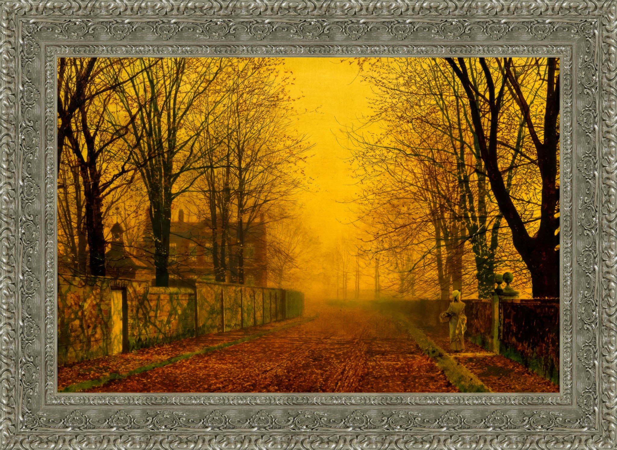 Evening Glow – John Atkinson Grimshaw, 1880 - Canvas Classics