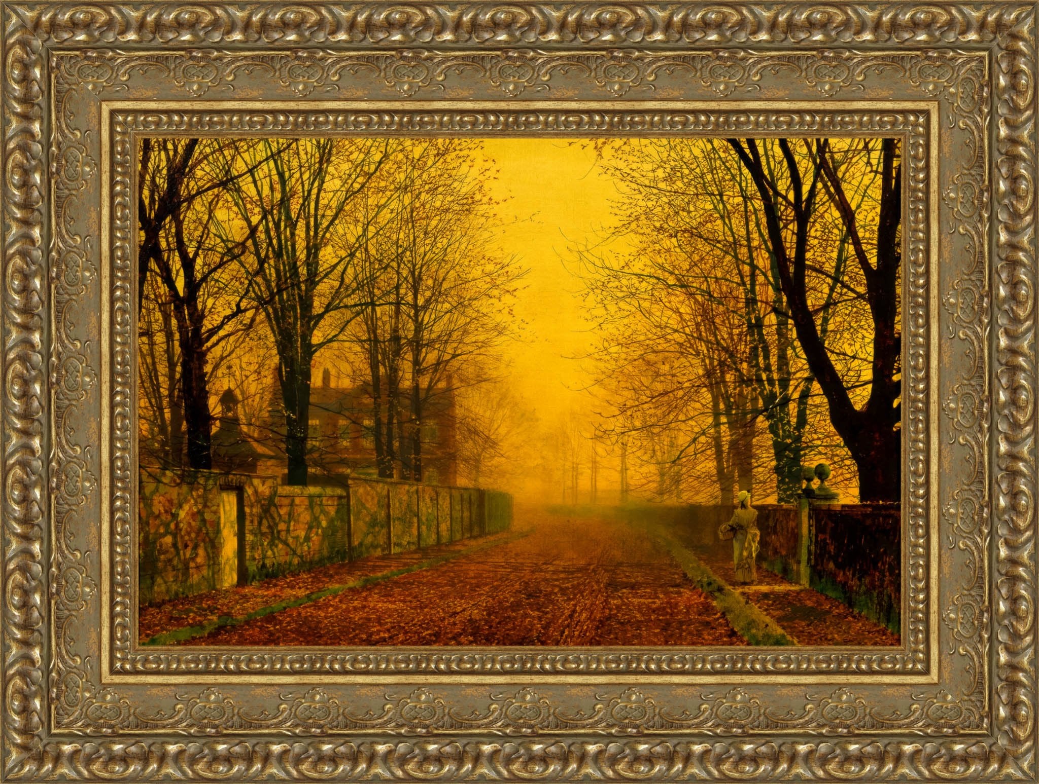 Evening Glow – John Atkinson Grimshaw, 1880 - Canvas Classics