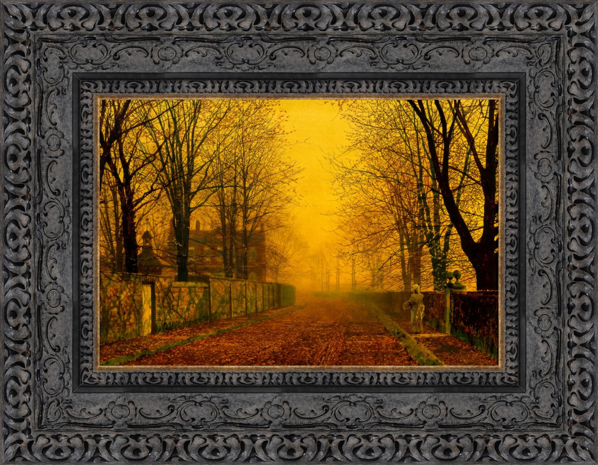Evening Glow – John Atkinson Grimshaw, 1880 - Canvas Classics