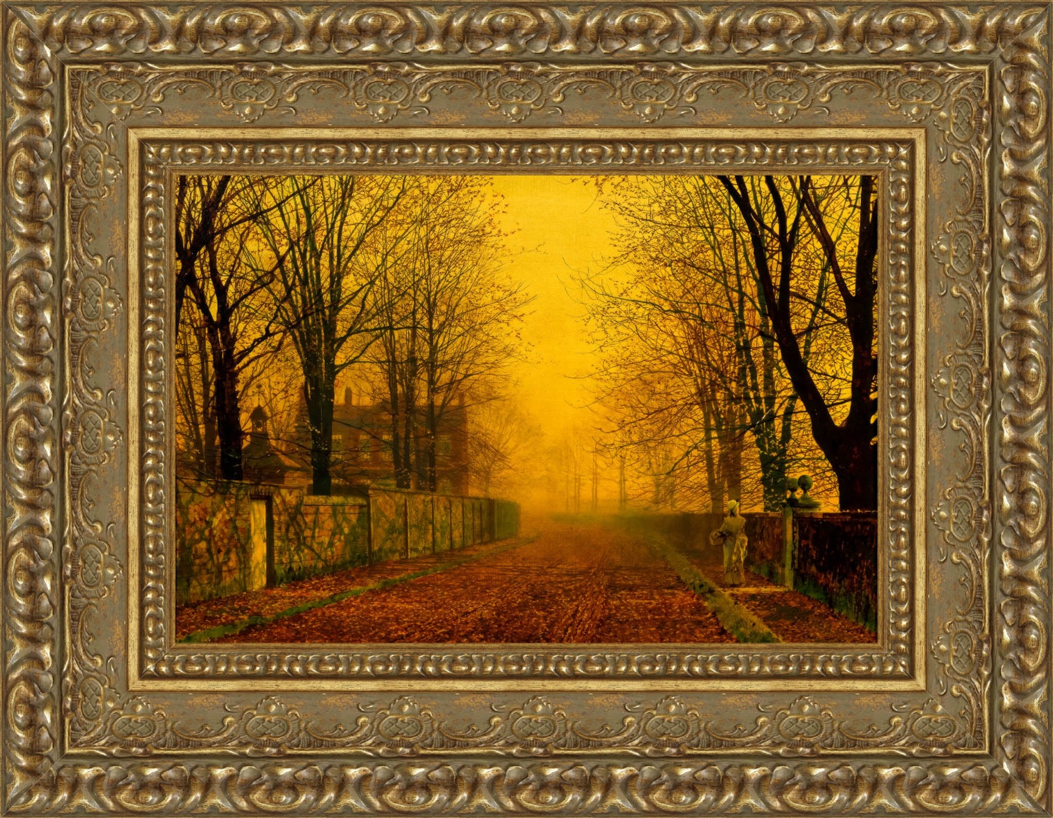 Evening Glow – John Atkinson Grimshaw, 1880 - Canvas Classics