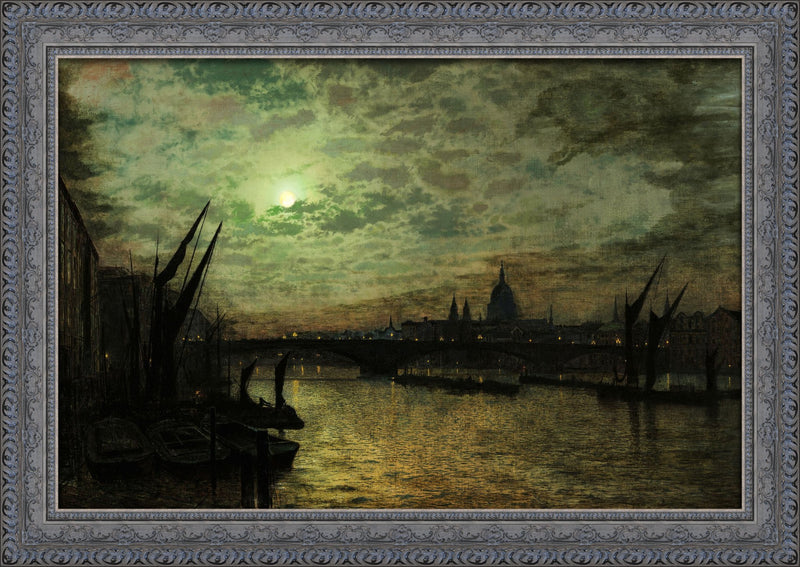 The Thames By Moonlight – John Atkinson Grimshaw, 1880