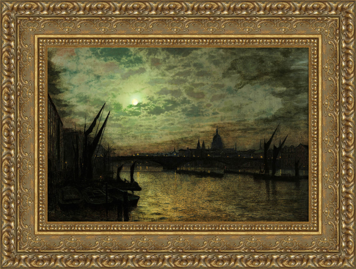 The Thames By Moonlight – John Atkinson Grimshaw, 1880