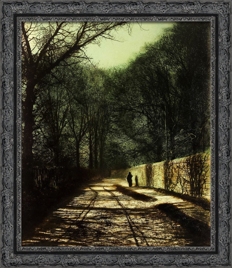 Tree Shadows On The Park Wall Roundhay – John Atkinson Grimshaw, 1872