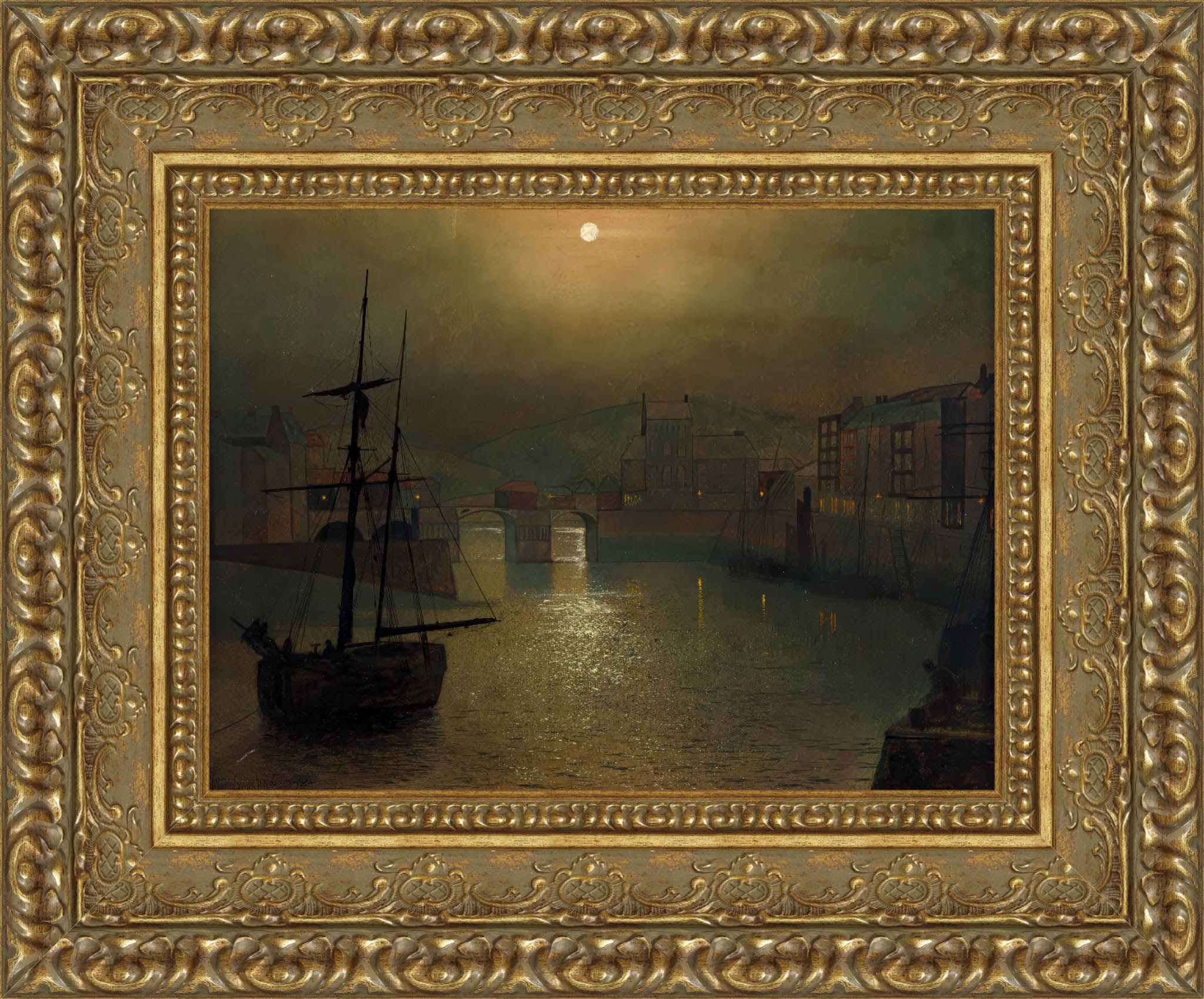 Whitby – John Atkinson Grimshaw, 1875 - Canvas Classics