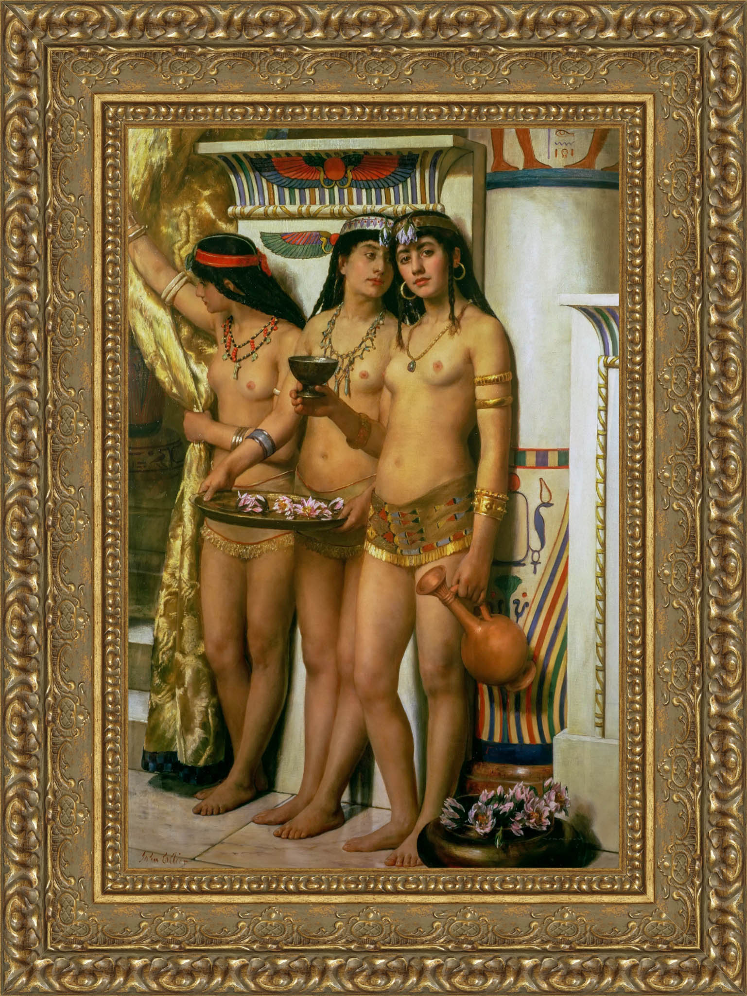 Pharaoh's Handmaidens – John Collier, 1883