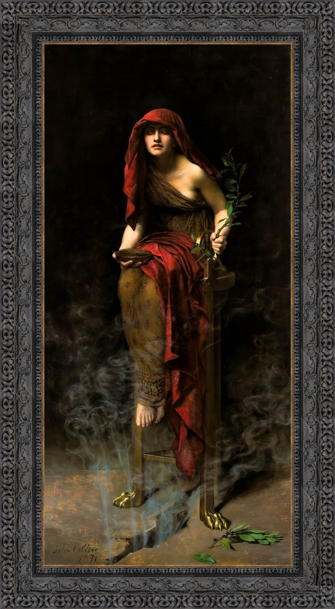 Priestess of Delphi – John Collier, 1891 - Canvas Classics