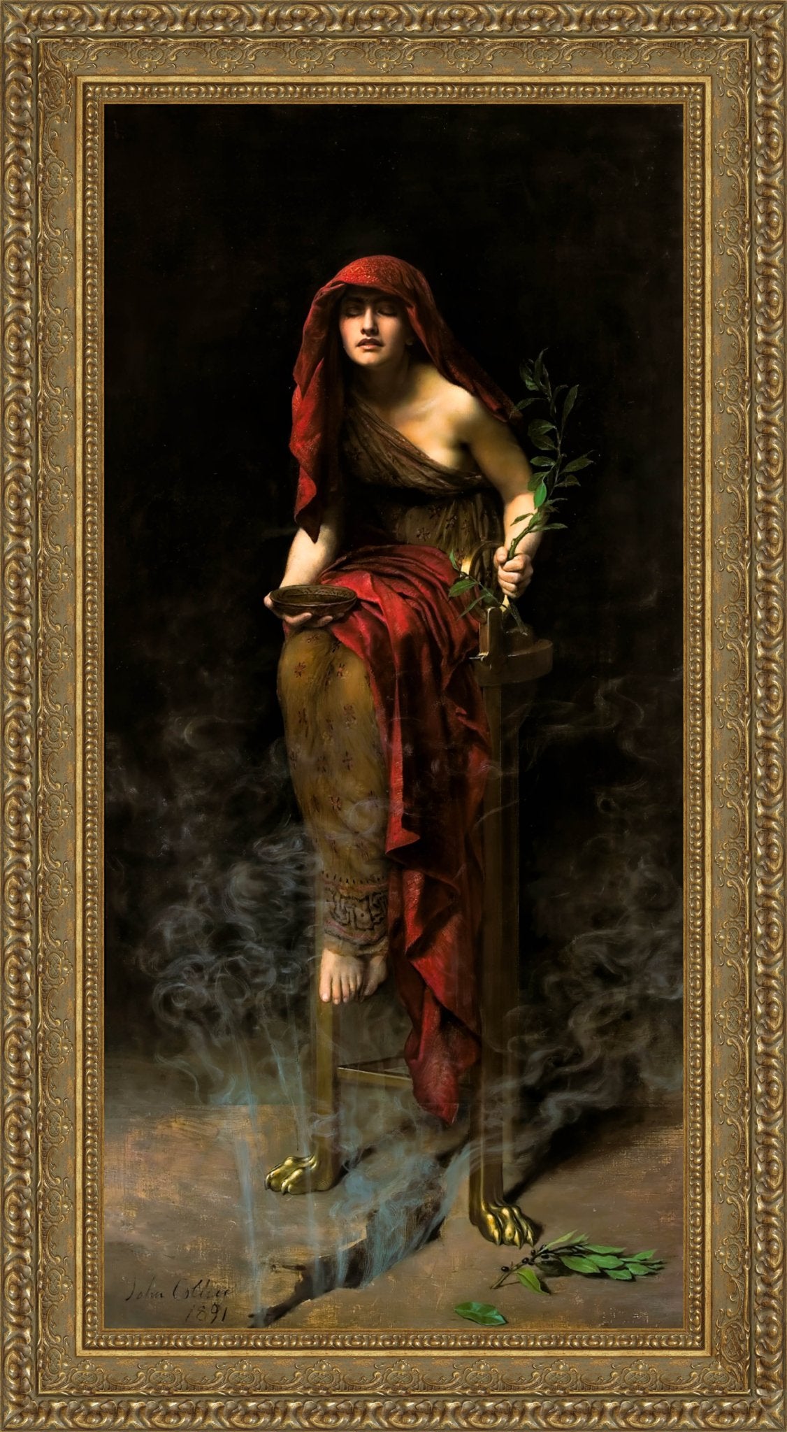 Priestess of Delphi – John Collier, 1891 - Canvas Classics