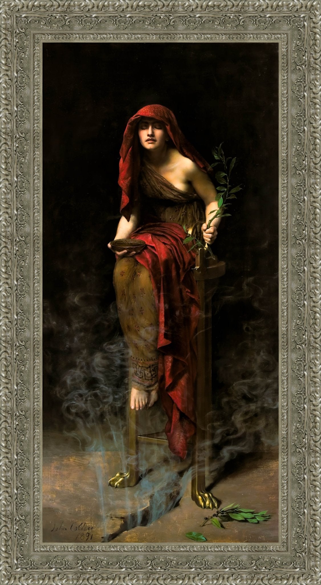 Priestess of Delphi – John Collier, 1891 - Canvas Classics