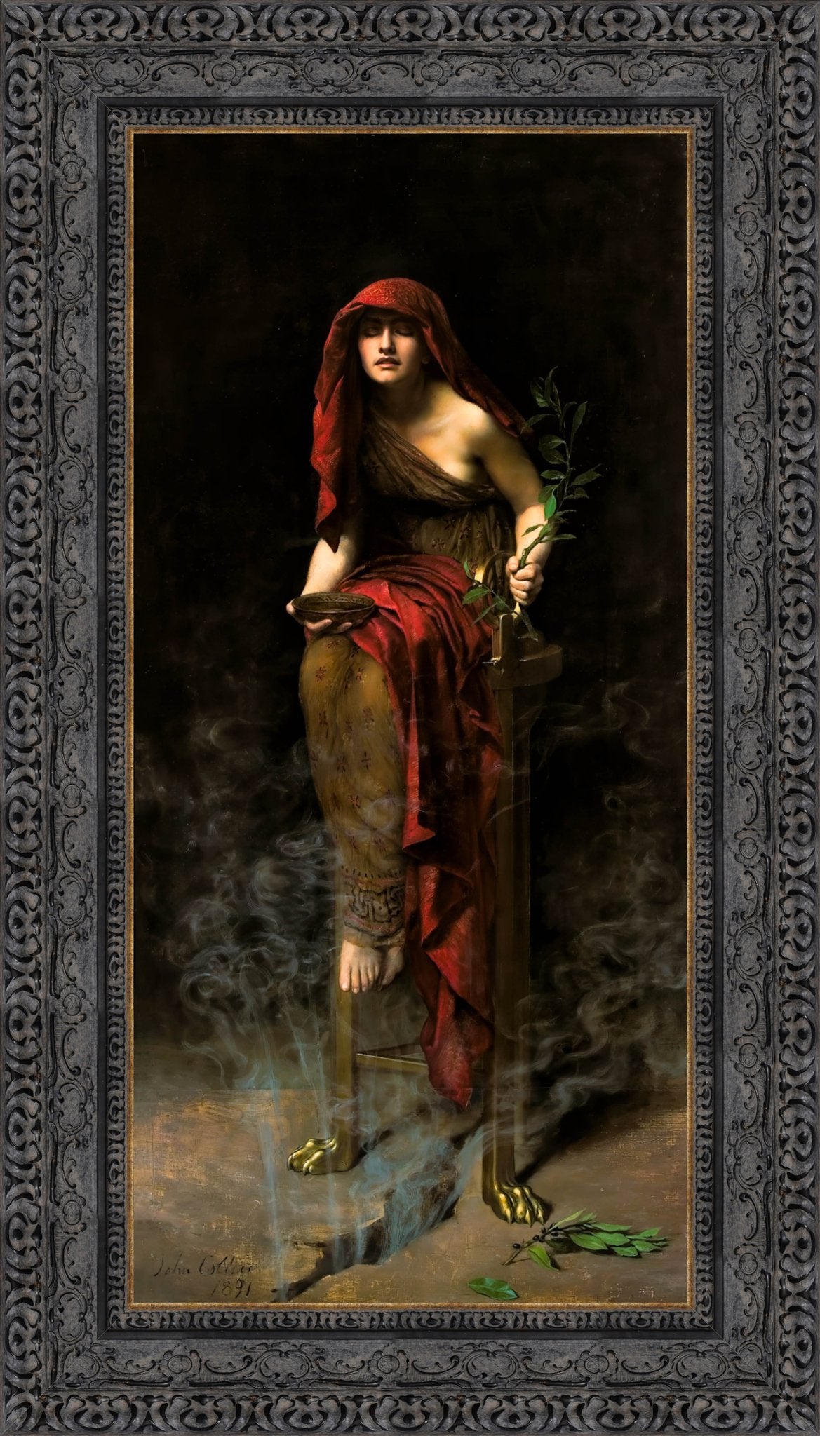 Priestess of Delphi – John Collier, 1891 - Canvas Classics