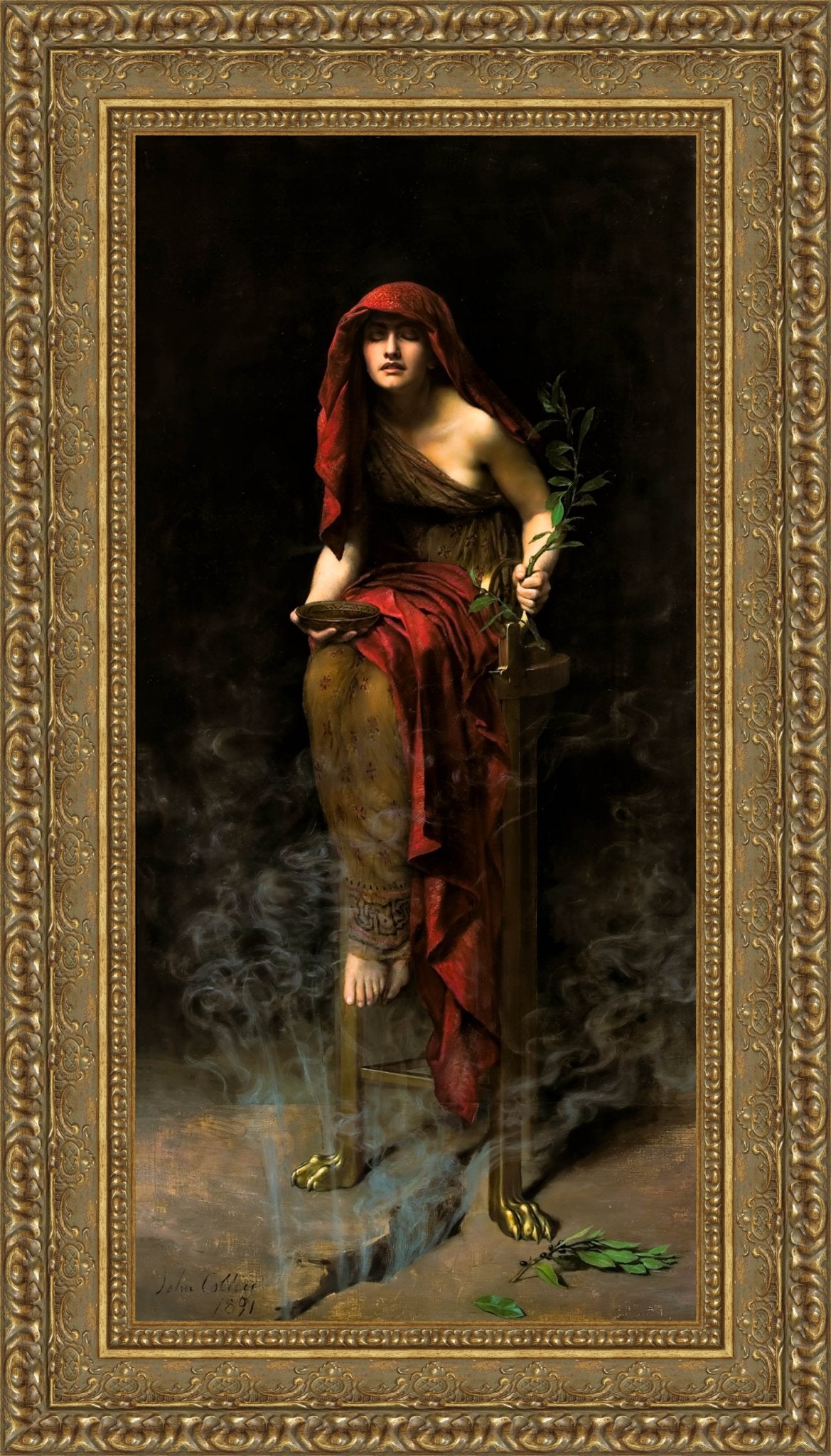 Priestess of Delphi – John Collier, 1891 - Canvas Classics