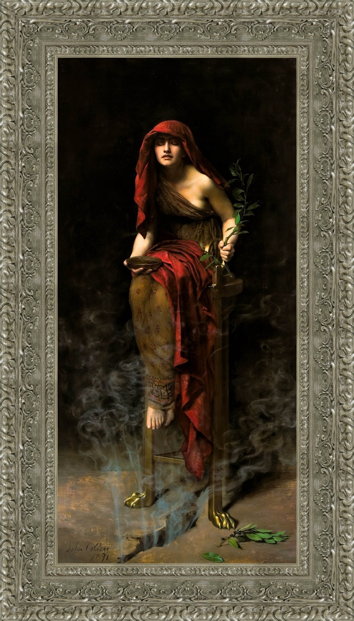 Priestess of Delphi – John Collier, 1891 - Canvas Classics